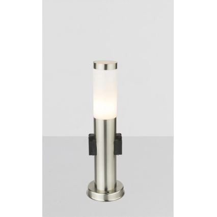 Globo - Āra lampa ar 2 kontaktligzdām 1xE27/23W/230V IP44