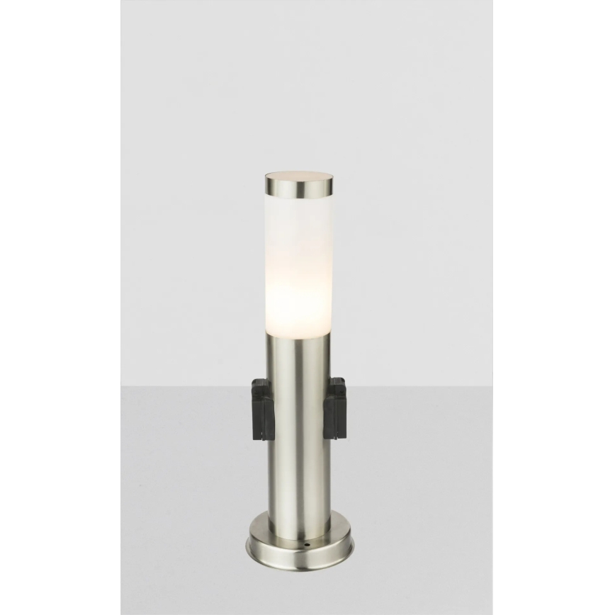 Globo - Āra lampa ar 2 kontaktligzdām 1xE27/23W/230V IP44