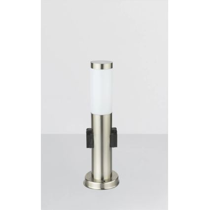 Globo - Āra lampa ar 2 kontaktligzdām 1xE27/23W/230V IP44