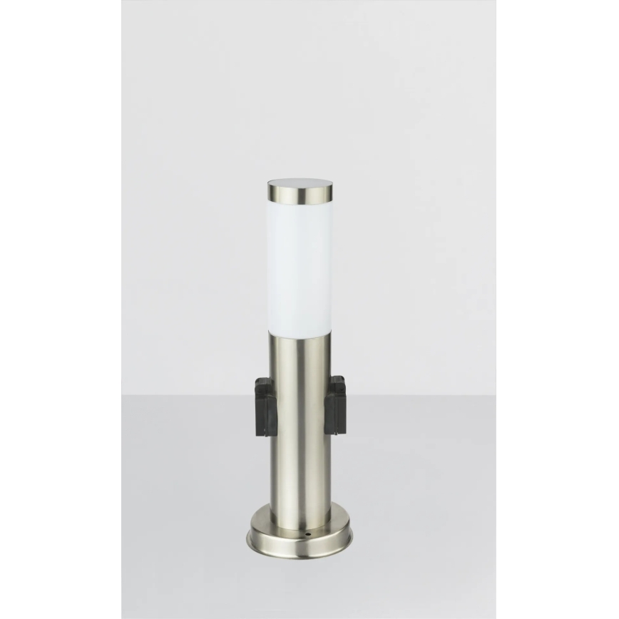Globo - Āra lampa ar 2 kontaktligzdām 1xE27/23W/230V IP44