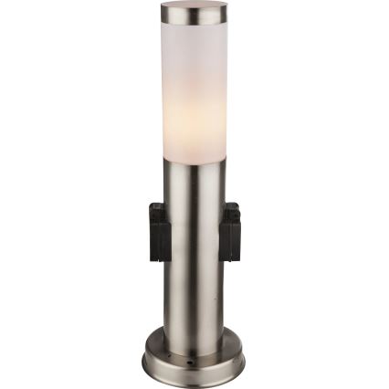Globo - Āra lampa ar 2 kontaktligzdām 1xE27/23W/230V IP44