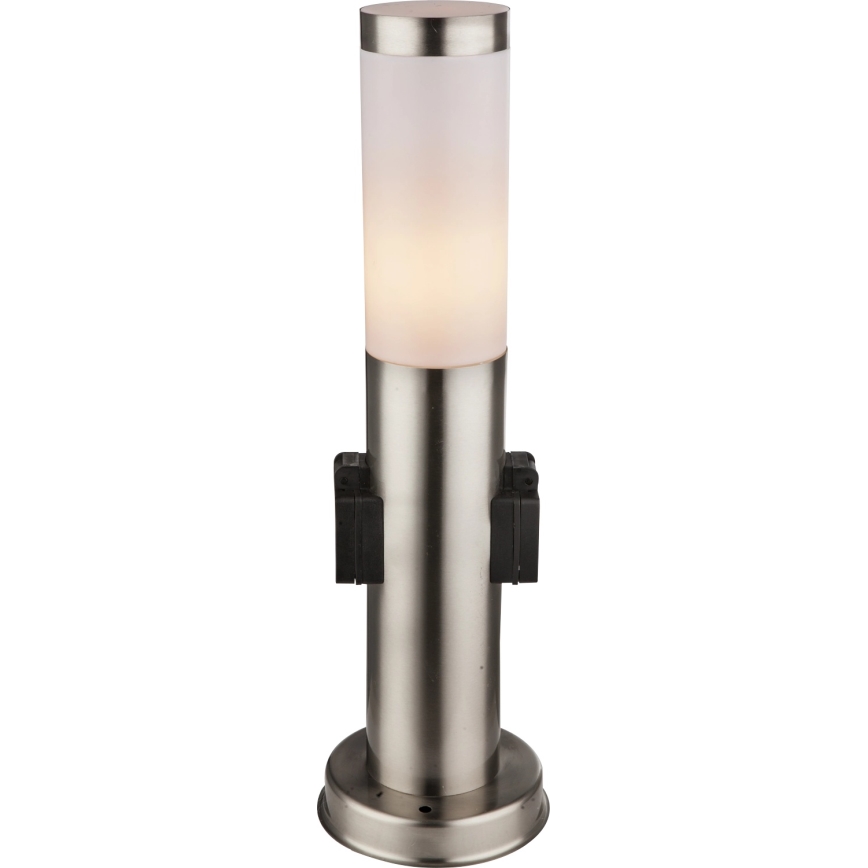 Globo - Āra lampa ar 2 kontaktligzdām 1xE27/23W/230V IP44