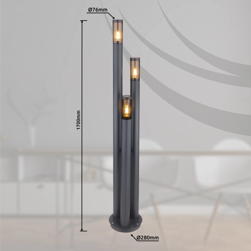 Globo - Āra lampa 3xE27/23W/230V IP44