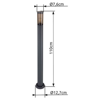 Globo - Āra lampa 1xE27/23W/230V 110 cm IP44
