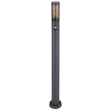 Globo - Āra lampa ar sensoru 1xE27/15W/230V IP44 110 cm melna