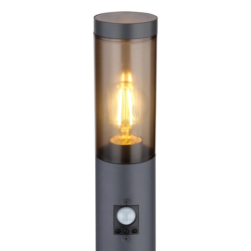 Globo - Āra lampa ar sensoru 1xE27/15W/230V IP44 110 cm melna