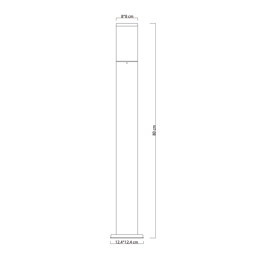 Globo - Āra lampa 1xE27/15W/230V 80 cm IP44