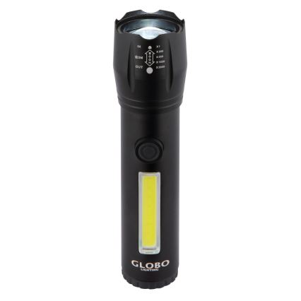 Globo - LED Uzlādējams lukturis LED/3W/5V + COB/3W 5500K 1200 mAh