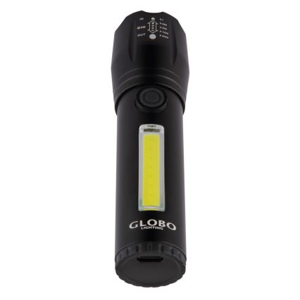 Globo - LED Uzlādējams lukturis LED/3W/5V + COB/3W 5500K 1200 mAh