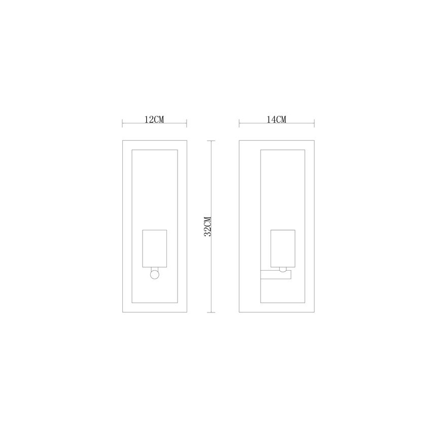 Globo - Āra sienas lampa 1xE27/60W/230V IP44