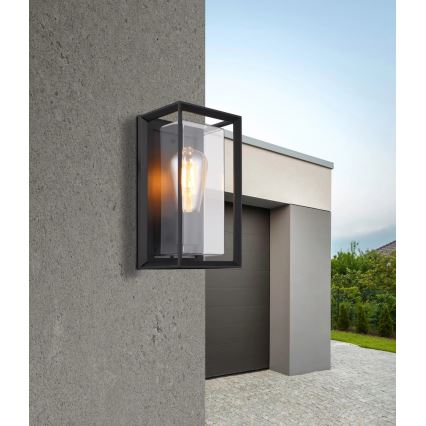 Globo - Āra sienas lampa 1xE27/60W/230V IP44 melna