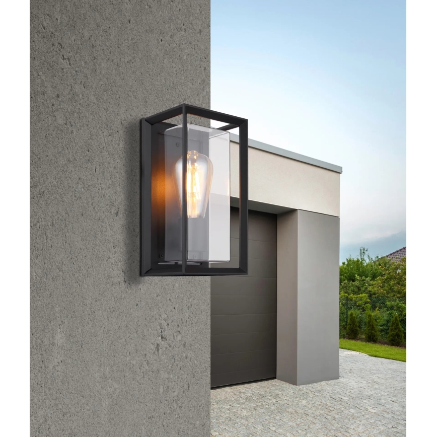 Globo - Āra sienas lampa 1xE27/60W/230V IP44 melna