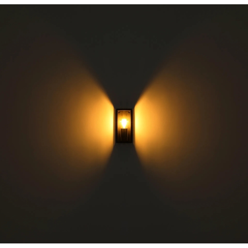 Globo - Āra sienas lampa 1xE27/60W/230V IP44 melna
