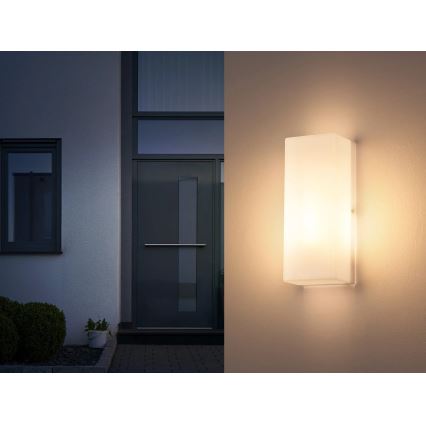Globo - Āra sienas gaismeklis 1xE27/15W/230V IP44 balts