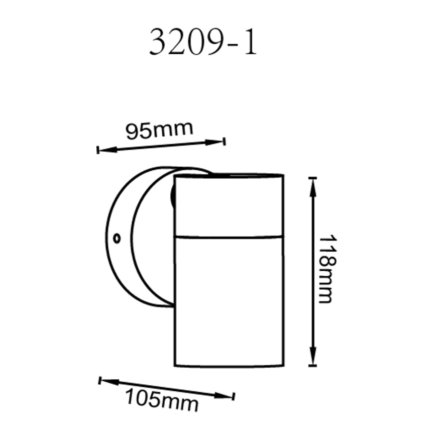 Globo - Sienas starmetis 1xGU10/35W/230V