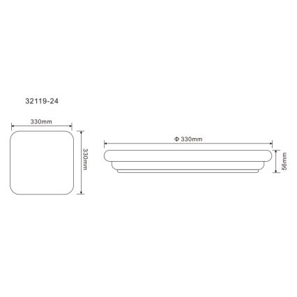 Globo - LED Āra griestu lampa LED/24W/230V IP54