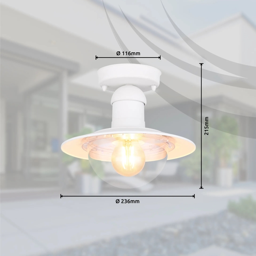 Globo 3274DW - Griestu lampa LINDA 1xE27/15W/230V