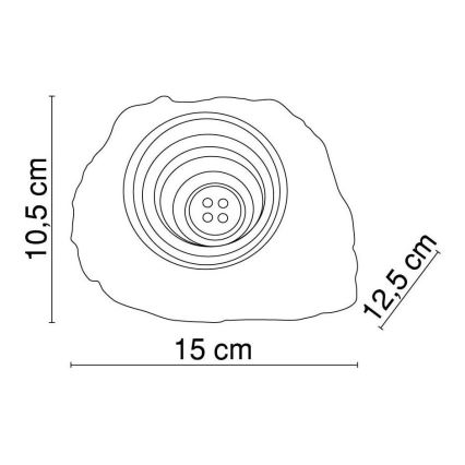 Globo - LED Dekoratīvs saules enerģijas lampa 4xLED/0,06W/1,2V IP44 200 mAh