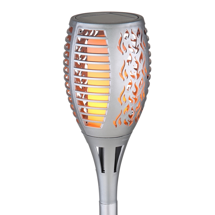 Globo - LED Saules enerģijas lampa LED/3,6W/3V 1800K IP44 spīdīgi hromēts