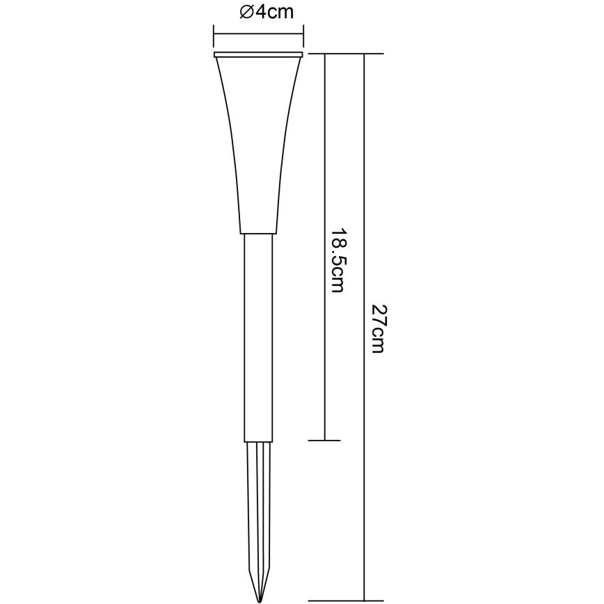 Globo 33079-5 - KOMPLEKTS 5x Saules enerģijas lampa RGB-LED/0,06W/3,2V