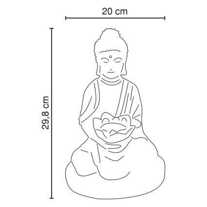 GLOBO - LED Saules apgaismojums LED/0,06W IP44 600 mAh