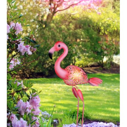 Globo - LED saules gaismeklis LED/3V IP44 300 mAh flamingo