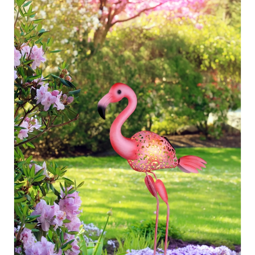 Globo - LED saules gaismeklis LED/3V IP44 300 mAh flamingo