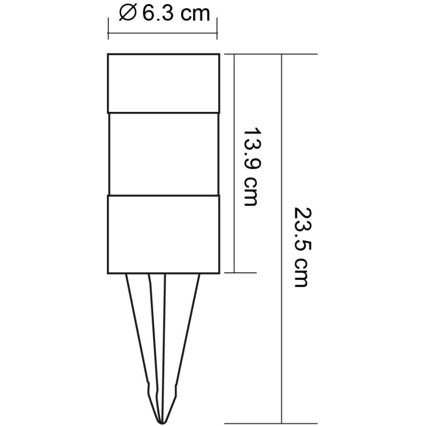 Globo - KOMPLEKTS 3x LED Saules enerģijas lampa LED/0,06W/3,2V IP44 200 mAh