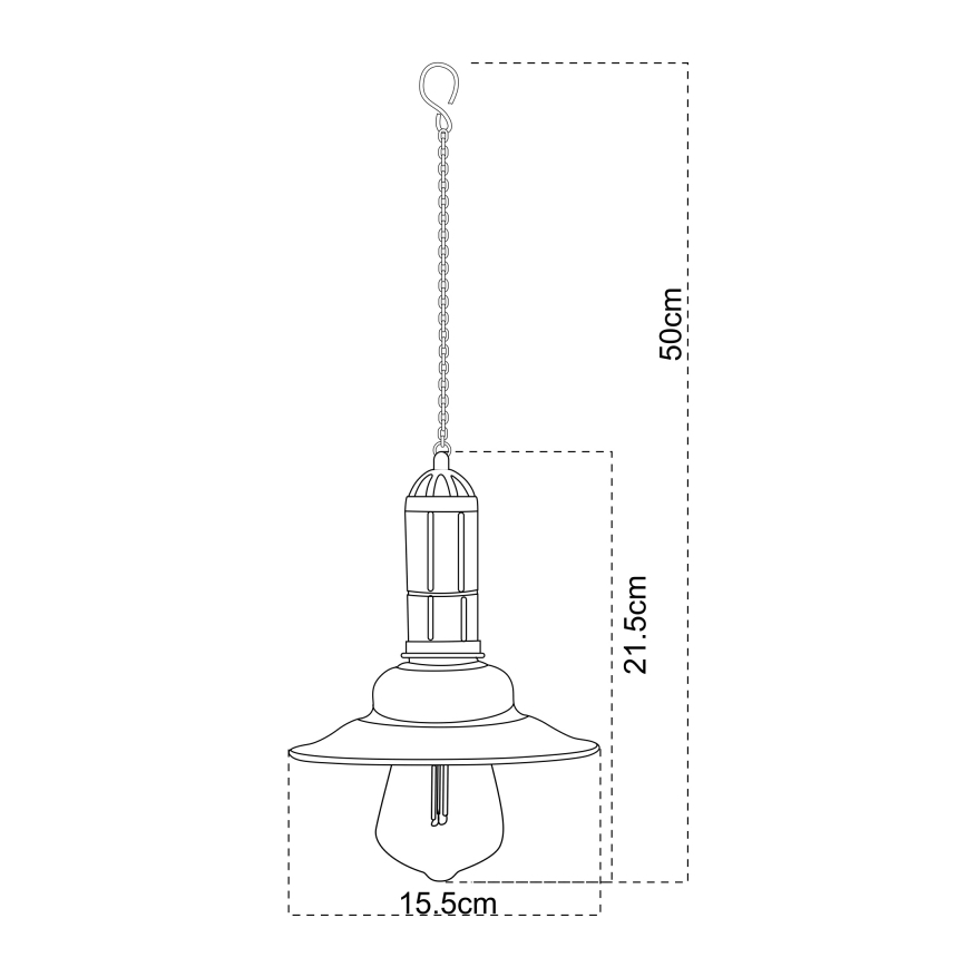 Globo - LED saules lustra uz ķēdes LED/0,06W/1,2V IP44 150 mAh