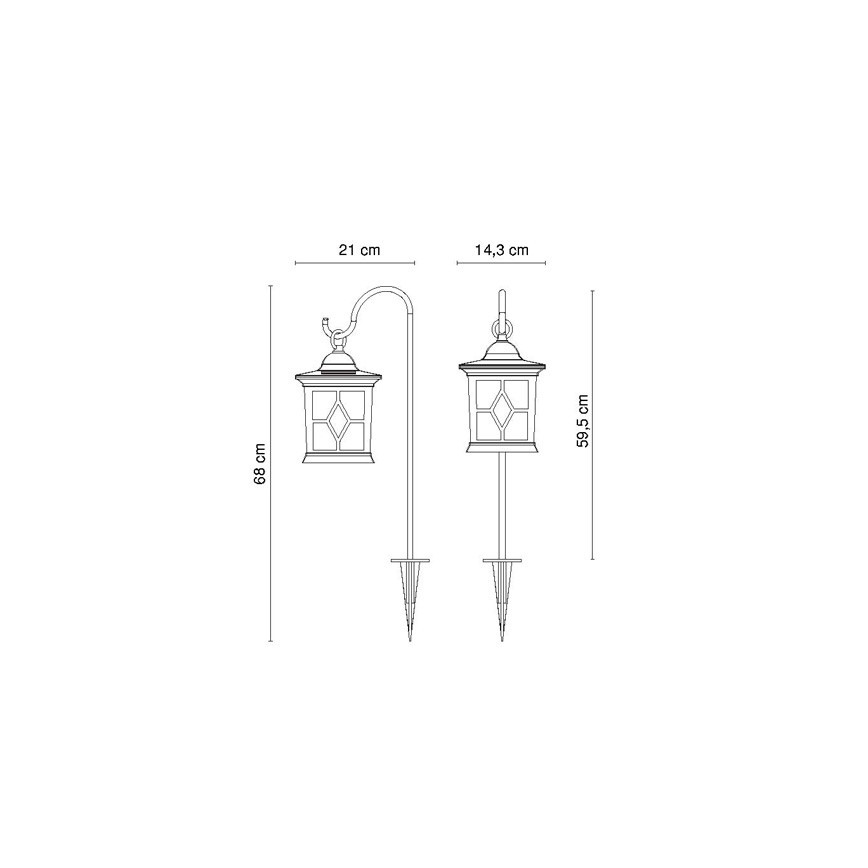 Globo - LED Saules enerģijas lampa LED/0,05W/3,2V IP44