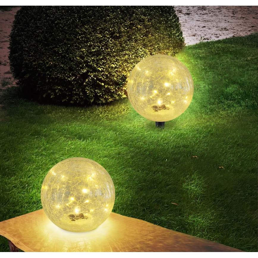 Globo - LED Saules enerģijas lampa 15xLED/0,06W/3,2V d. 15 cm IP44