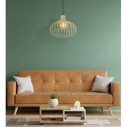 Globo - karājoša lustra uz vada 1xE27/40W/230V bēša