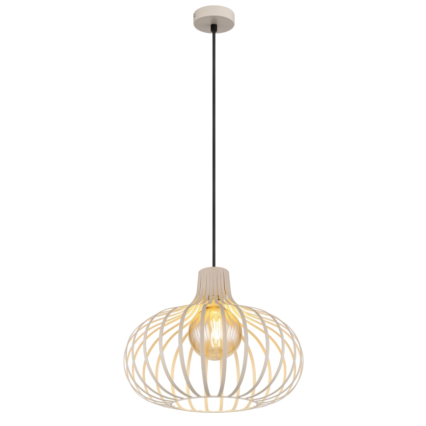 Globo - karājoša lustra uz vada 1xE27/40W/230V bēša
