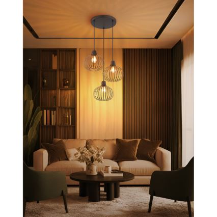 Globo - Pakarināma lustra uz vada 3xE27/40W/230V