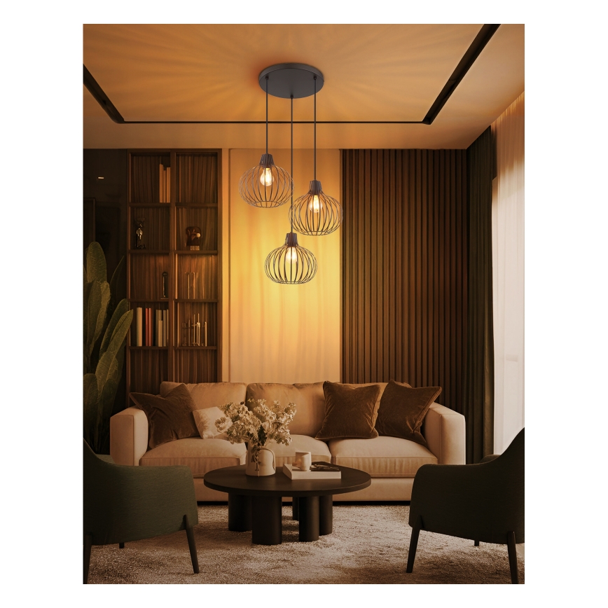 Globo - Pakarināma lustra uz vada 3xE27/40W/230V