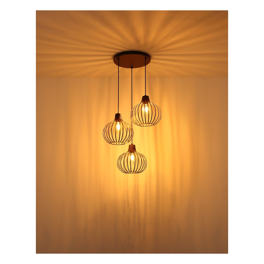 Globo - Pakarināma lustra uz vada 3xE27/40W/230V