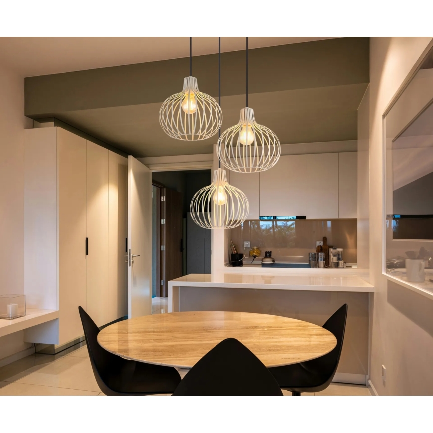 Globo - Pakaramā lampa uz vada 3xE27/40W/230V bēša