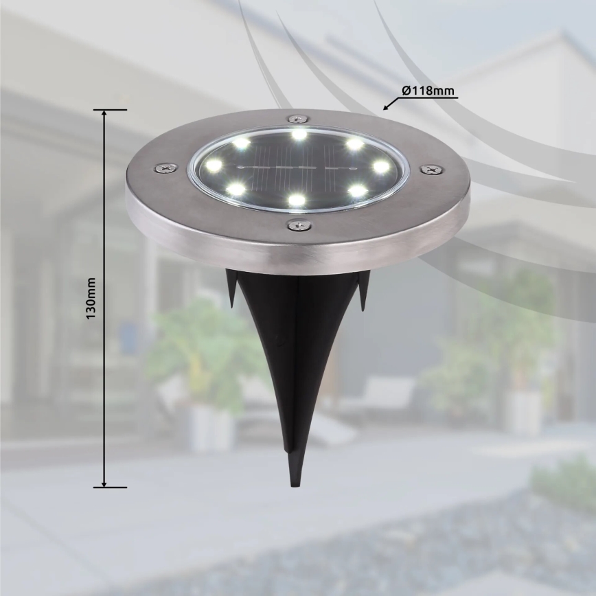 Globo - KOMPLEKTS 4x LED Saules enerģijas lampa LED/0,1W/3V IP44