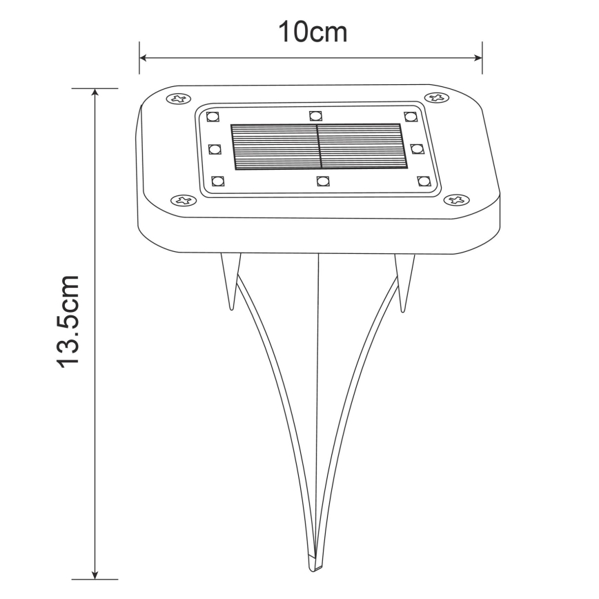 Globo - KOMPLEKTS 2x LED Saules enerģijas lampa LED/0,8W/1,2V IP44 300 mAh