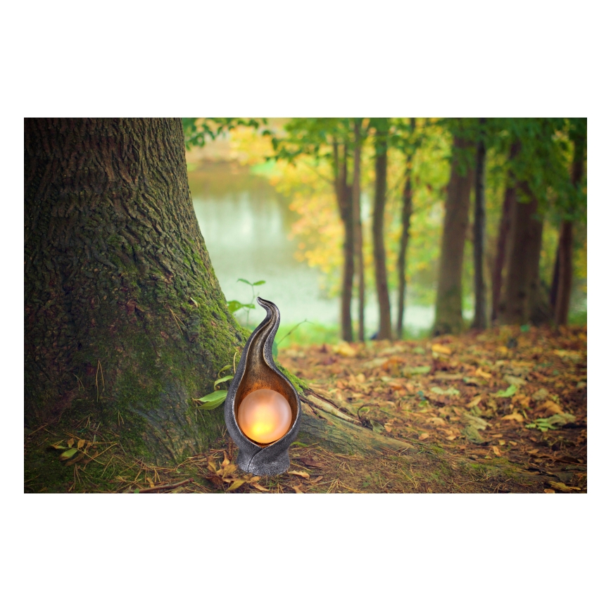 Globo - LED Saules enerģijas lampa LED/2,16W/3V 3000K IP44 sudraba