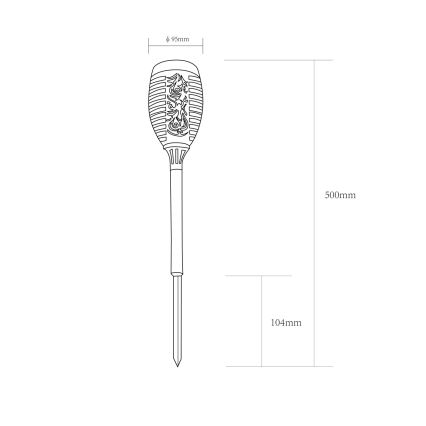 Globo - KOMPLEKTS 2x LED Saules enerģijas lampa LED/0,1W/3V IP44