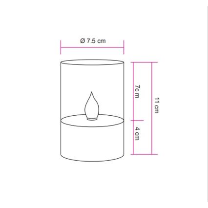 Globo - LED Saules enerģijas lampa LED/0,06W/3,2V 1800K IP44