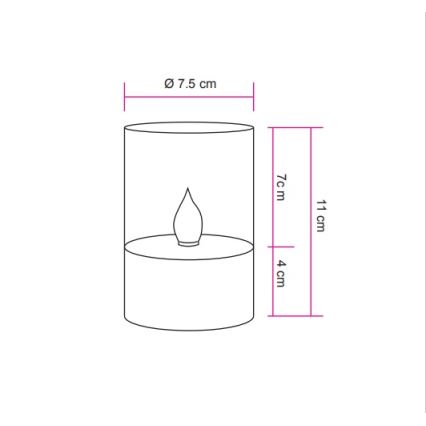 Globo - LED saules gaismeklis LED/0,06W/1,2V 1800K IP44 100 mAh