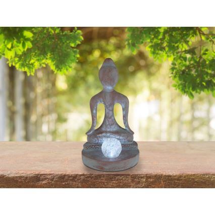 Globo - LED saules gaismeklis LED/3V IP44 200 mAh Buddhas statuja