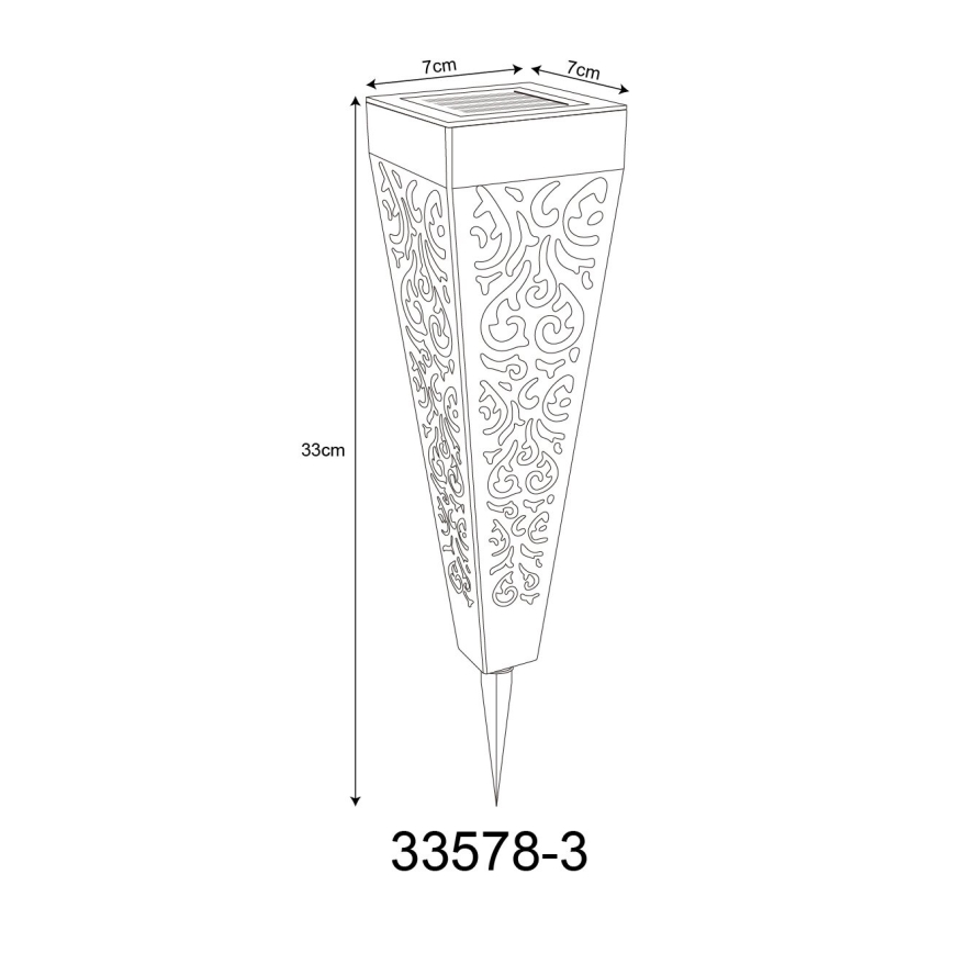 Globo - KOMPLEKTS 3x LED Saules enerģijas lampa LED/0,1W/3V IP44