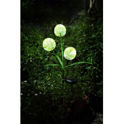 Globo  - LED Saules enerģijas lampa 3xLED/0,06W/3V 5000K IP44 dzeltena