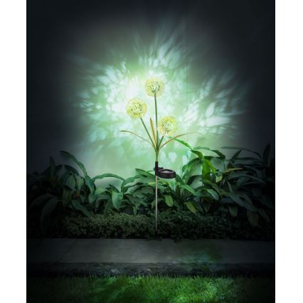 Globo - LED saules lampa 3xLED/0,06W/3V 5000K IP44 200 mAh dzeltena