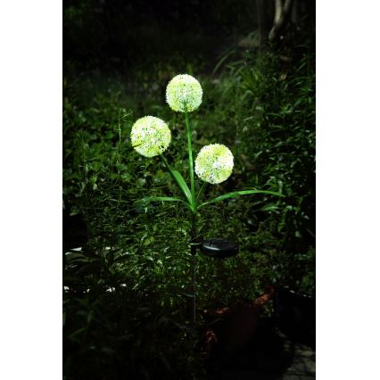 Globo - LED saules lampa 3xLED/0,06W/3V 5000K IP44 200 mAh dzeltena