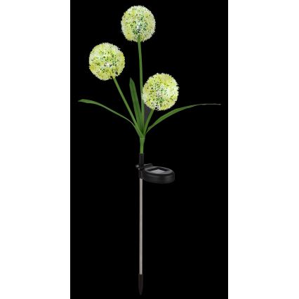 Globo - LED saules lampa 3xLED/0,06W/3V 5000K IP44 200 mAh dzeltena