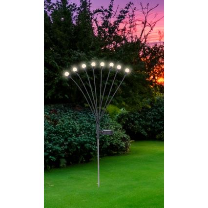 Globo - LED Saules enerģijas lampa 8xLED/0,06W/3,2V 3000K IP44